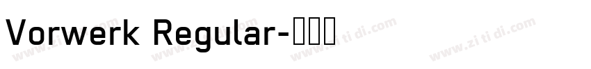 Vorwerk Regular字体转换